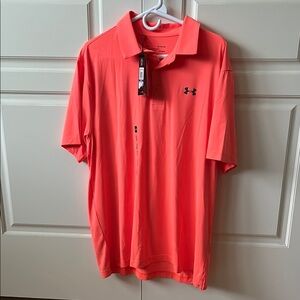 Under Armour Orange Performance Polo Shirt